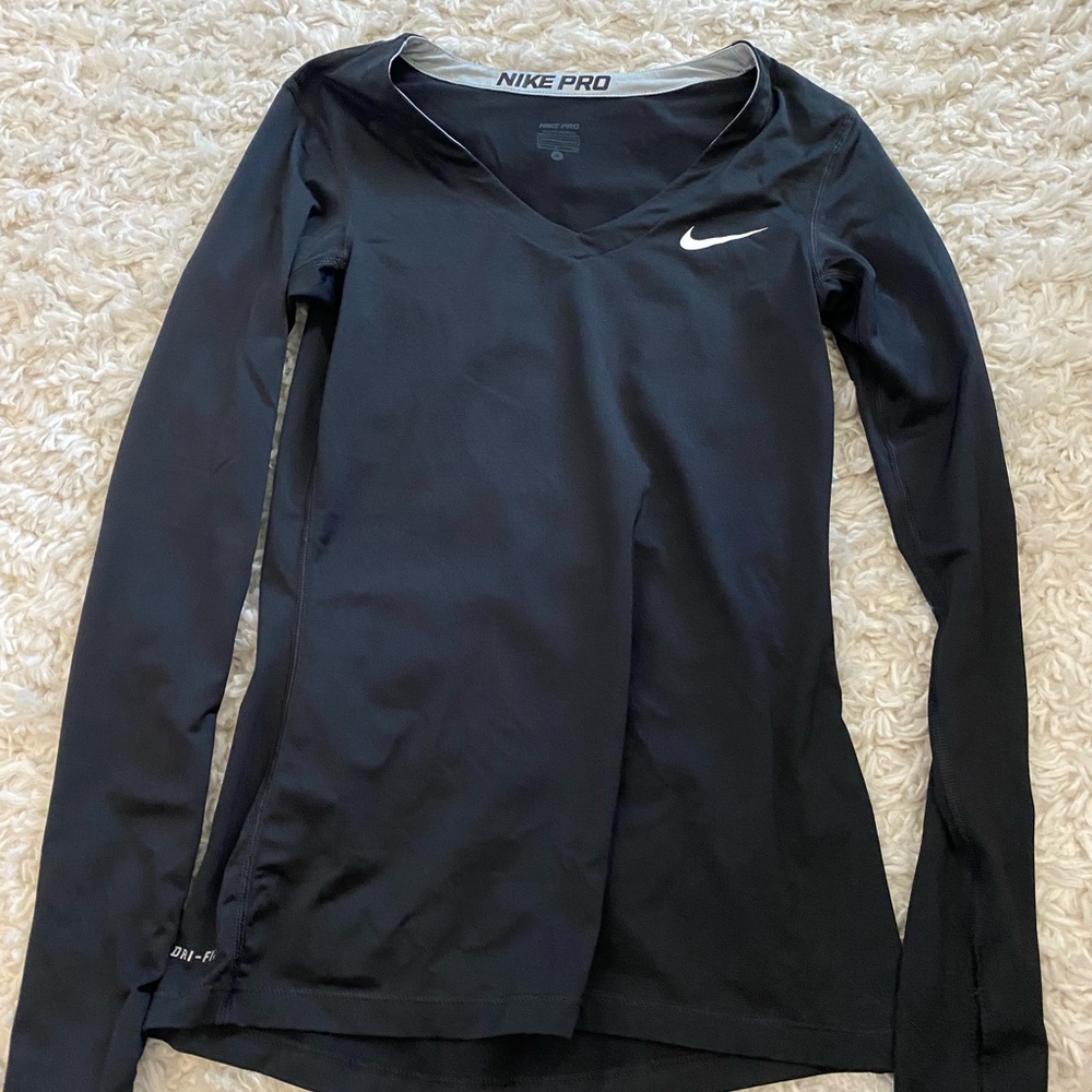 Nike Pro Workout Top size Small Black